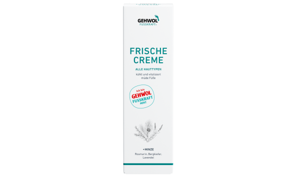 GEHWOL FUSSKRAFT vėsinamasis kremas su pipirmėtėmis – gaiva pavargusioms pėdoms, 75 ml