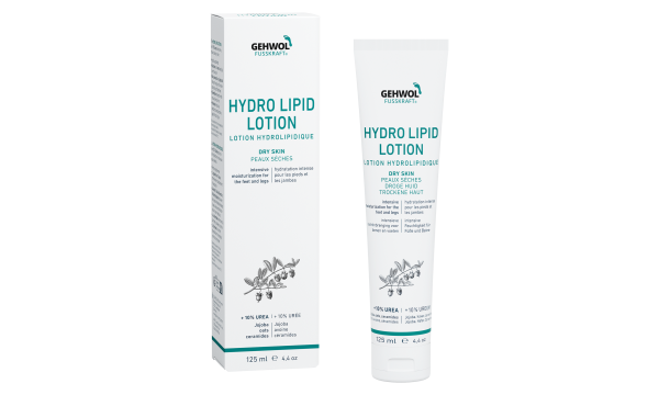 GEHWOL Hydro Lipid losjonas sausai pėdų odai su 10 % šlapalo, 125 ml

